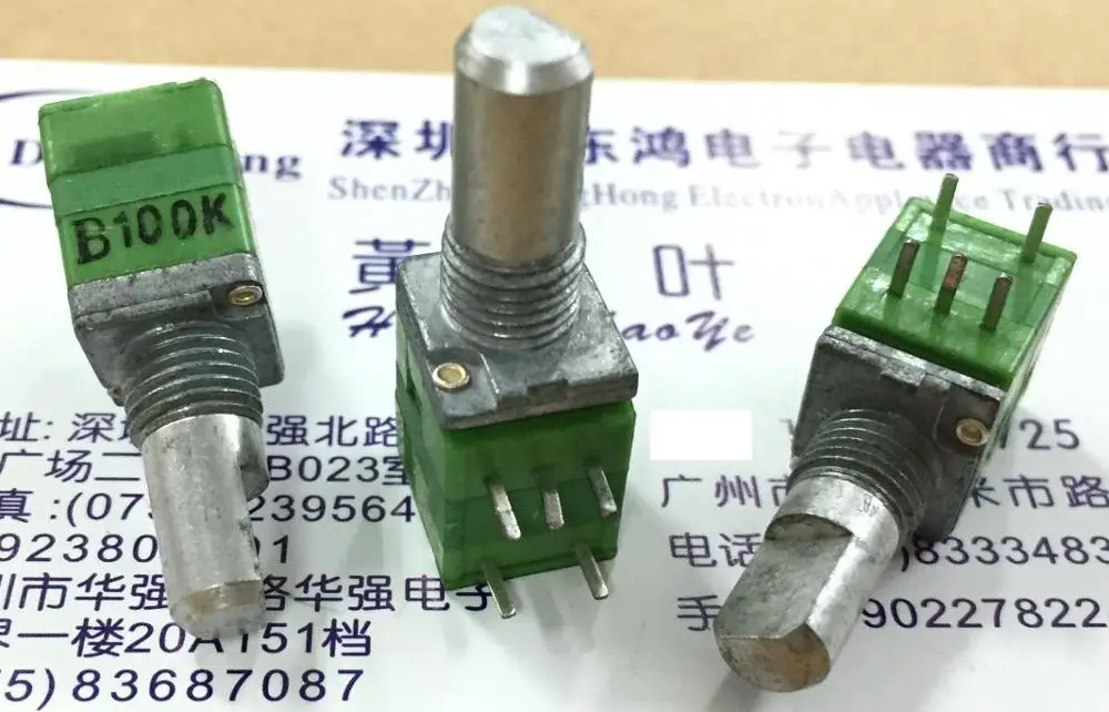 5pcs Taiwan ALPHA Alfa RK097 type precision potentiometer B100K single band switch shaft length 15MM
5pcs Taiwan ALPHA Alfa RK097 type precision potentiometer B100K single band switch shaft length 15MM