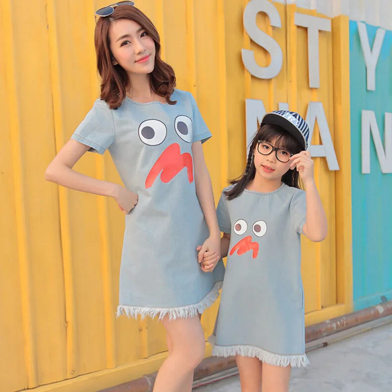 New Family Clothing Mother And Daughter Clothes Denim Mother Daughter Dress Print Cute Family Matching Clothes
New Family Clothing Mother And Daughter Clothes Denim Mother Daughter Dress Print Cute Family Matching Clothes
