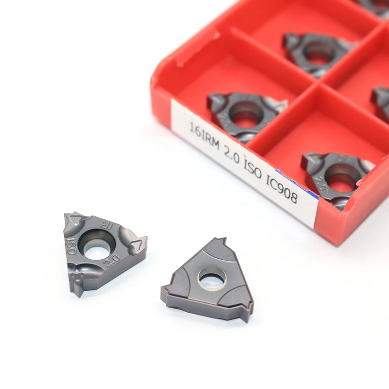 16IR 1.0 ISO 1.25 1.5 1.75 2.0 2.5 3.0 22IR 3.5 4.0 4.5 5.0 IC908 Thread turning tools Tungsten Carbide Insert Threading Lathe
16IR 1.0 ISO 1.25 1.5 1.75 2.0 2.5 3.0 22IR 3.5 4.0 4.5 5.0 IC908 Thread turning tools Tungsten Carbide Insert Threading Lathe