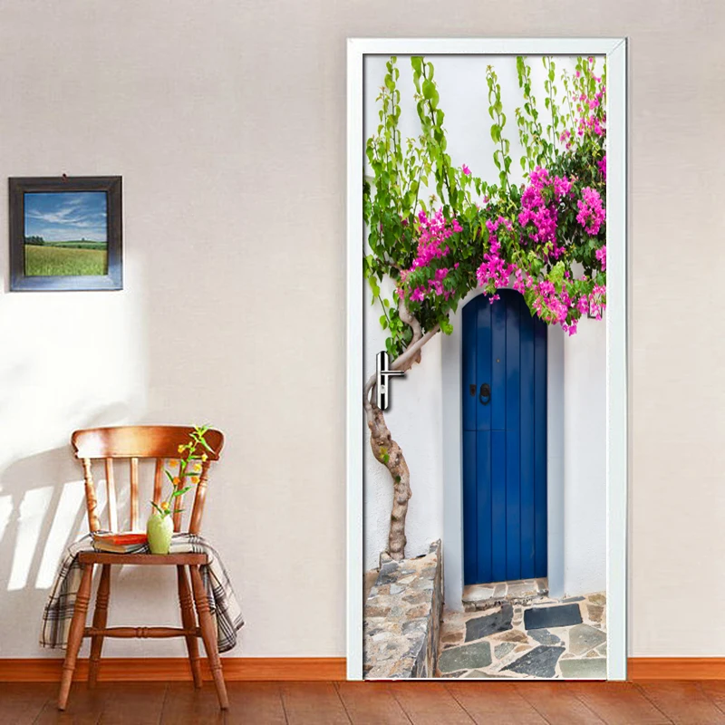 PVC Waterproof Self-adhesive Door Sticker Wall Papers Natural Landscape Flowers Large Murals 3D Wallpaper Creative Home Decor
PVC Waterproof Self-adhesive Door Sticker Wall Papers Natural Landscape Flowers Large Murals 3D Wallpaper Creative Home Decor
