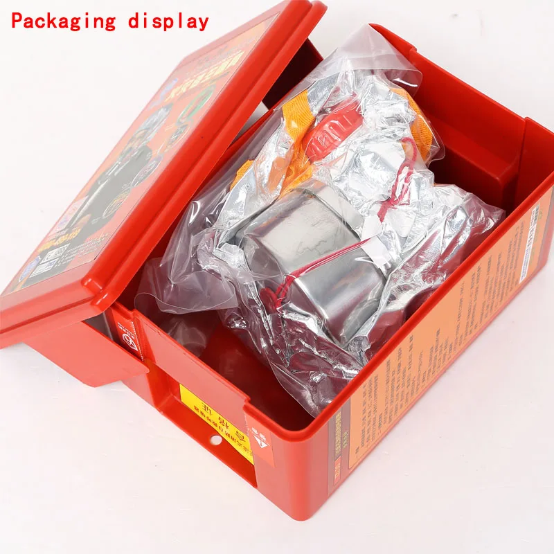 Fire escape mask fire escape hood with filter cartridge and pretty packing box used for fire fighting 30 minutes
Fire escape mask fire escape hood with filter cartridge and pretty packing box used for fire fighting 30 minutes