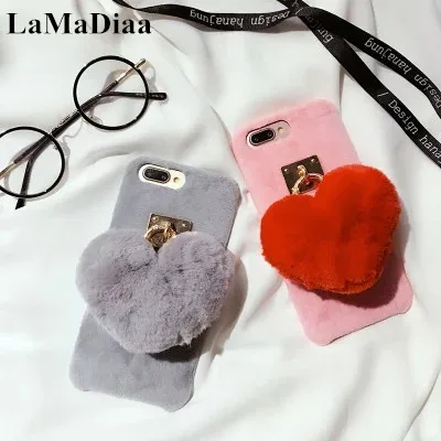 LaMaDiaa Fashion Love Heart Fur Phone Cases For iPhone 11 12 pro XS MAX XR Luxury Soft Ieather Cover For iPhone 6 7 8 plus Coque
LaMaDiaa Fashion Love Heart Fur Phone Cases For iPhone 11 12 pro XS MAX XR Luxury Soft Ieather Cover For iPhone 6 7 8 plus Coque