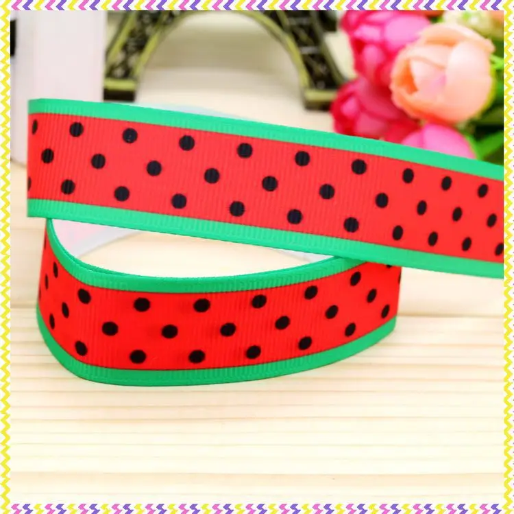 DHK 7/8'' 5yards watermelon printed grosgrain ribbon headwear hair bow diy party decoration OEM Wholesale 22mm C944
DHK 7/8'' 5yards watermelon printed grosgrain ribbon headwear hair bow diy party decoration OEM Wholesale 22mm C944