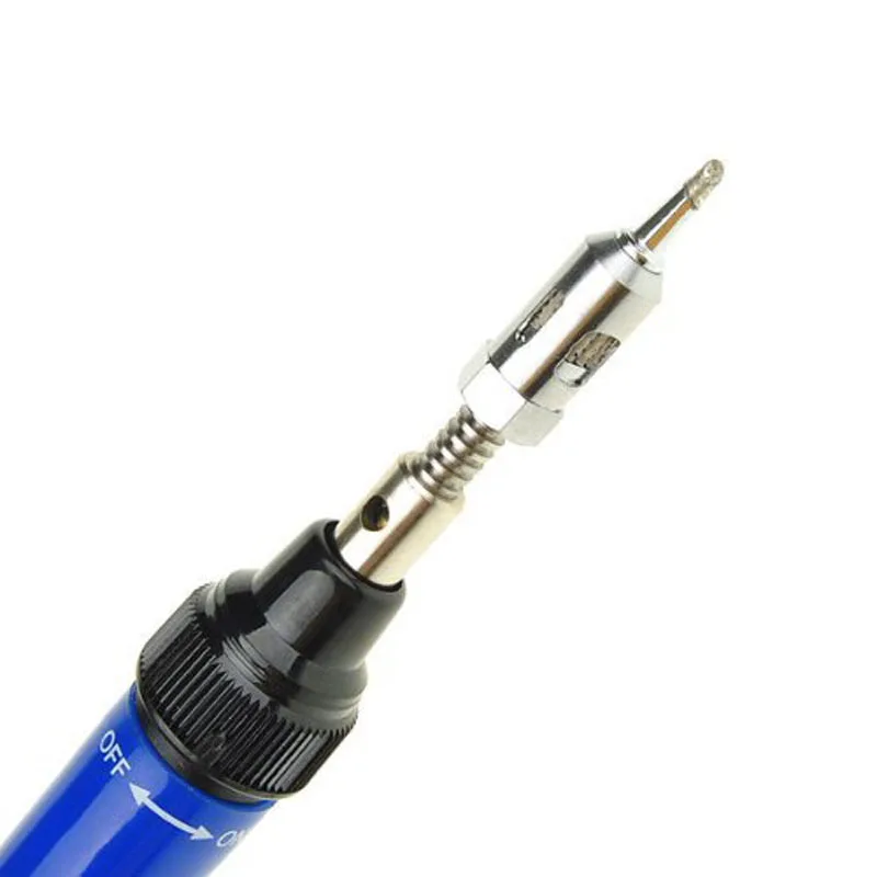New Arrival MT-100 Blue Pen Shape Cordless 8ml Pure Butane Multipurpose Gas Soldering Solder Iron Tool
New Arrival MT-100 Blue Pen Shape Cordless 8ml Pure Butane Multipurpose Gas Soldering Solder Iron Tool