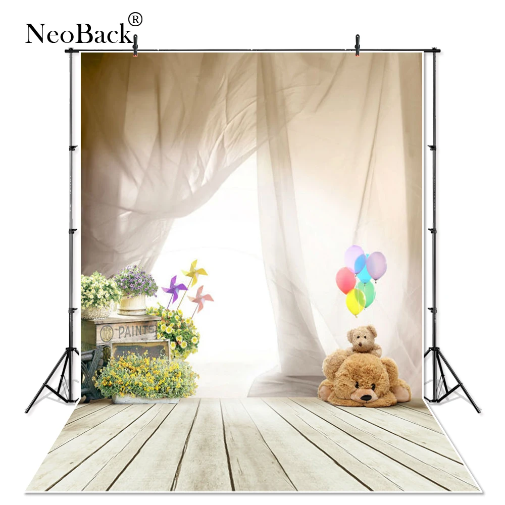 NeoBack Curtain photography backdrop photo props balloon bear children wooden floor vinyl photo studio background for baby P2398
NeoBack Curtain photography backdrop photo props balloon bear children wooden floor vinyl photo studio background for baby P2398