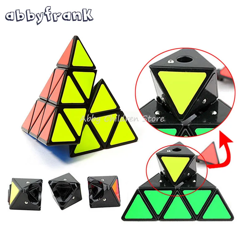 Abbyfrank Пирамида Magic Cube Треугольники Форма cubos Pyraminx Скорость головоломка куб игры