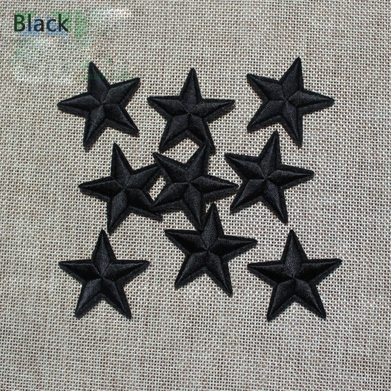 50PCS/Lot Black Embroidered Patch on Clothes DIY Iron-on Star Stickers Clothing Badges Fabric Applique 4.2*4.2cm
50PCS/Lot Black Embroidered Patch on Clothes DIY Iron-on Star Stickers Clothing Badges Fabric Applique 4.2*4.2cm