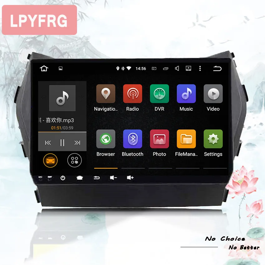 Восьмиядерный android 10 автомобильный dvd gps плеер для HYUNDAI IX45 2013 SANTA FE santafe 2014 2015 2016