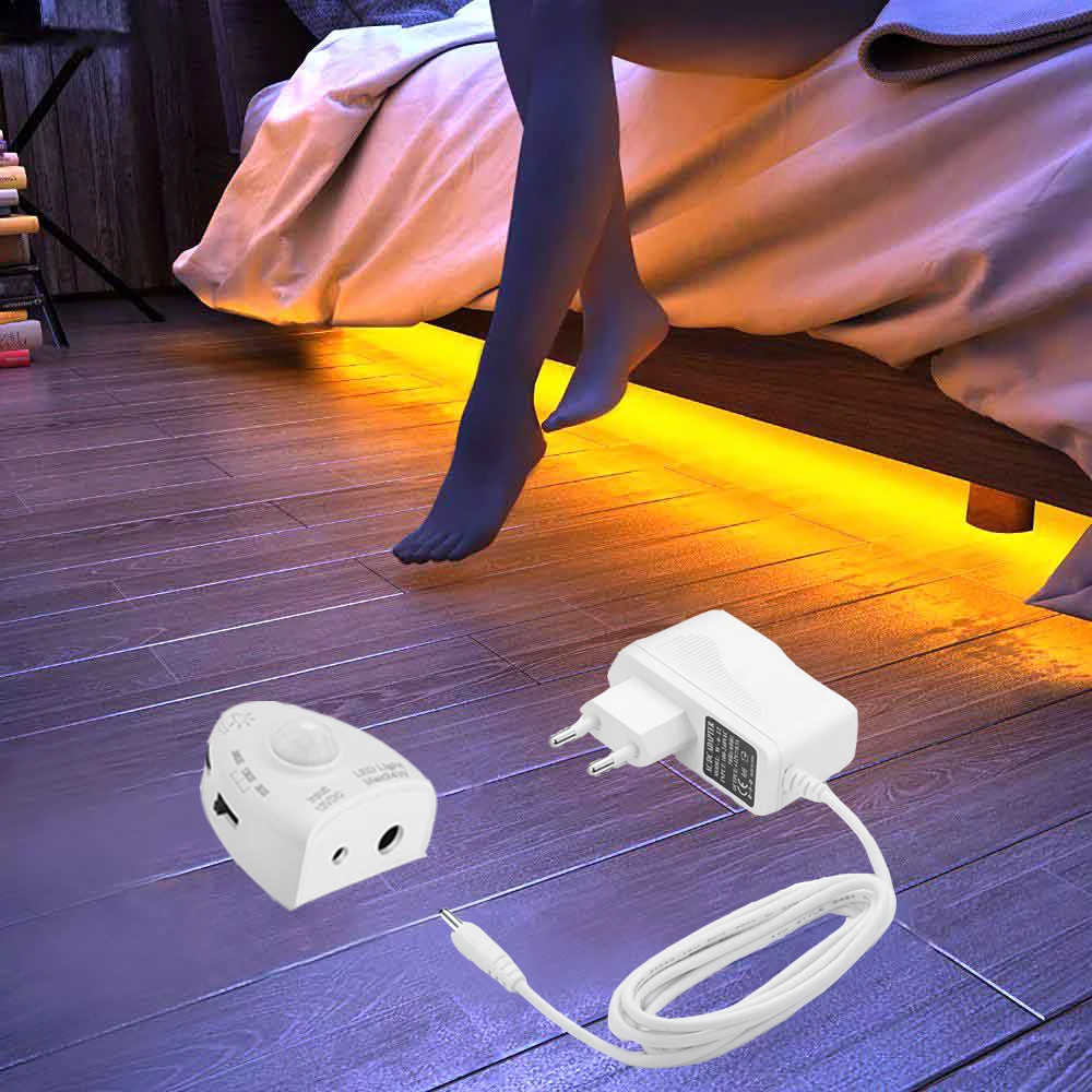 LED Induction Strip Light 12V 5ft Dimmable Motion Activated Sensor Waterproof Under Bed Light Bedroom Night Lamp Amber for Baby
LED Induction Strip Light 12V 5ft Dimmable Motion Activated Sensor Waterproof Under Bed Light Bedroom Night Lamp Amber for Baby