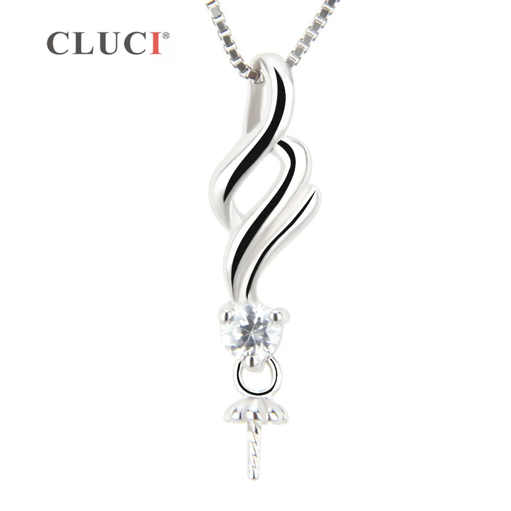 CLUCI mounting for DIY pearl pendant, 21*5.7 mm women jewelry charm pendant fitting, 925 sterling silver pendant accessory
CLUCI mounting for DIY pearl pendant, 21*5.7 mm women jewelry charm pendant fitting, 925 sterling silver pendant accessory
