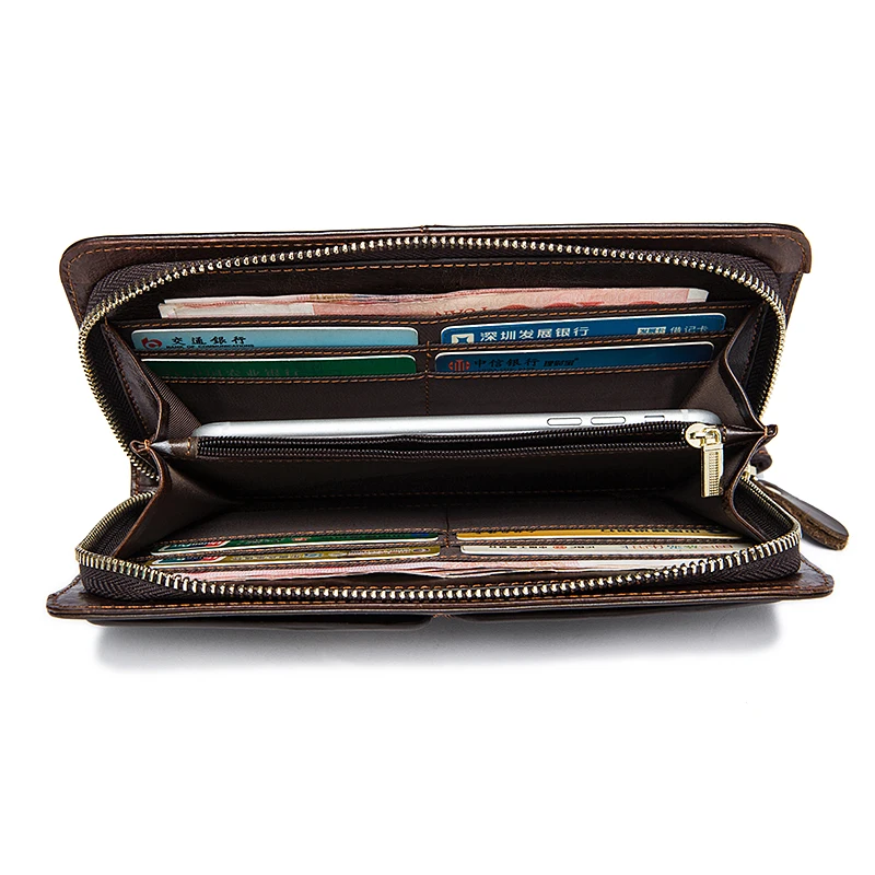 COMFORSKIN Guaranteed 100% Genuine Leather New Men Clutch Wallets with Two Detachable Card Holders Zipper Card Wallet Purses
COMFORSKIN Guaranteed 100% Genuine Leather New Men Clutch Wallets with Two Detachable Card Holders Zipper Card Wallet Purses