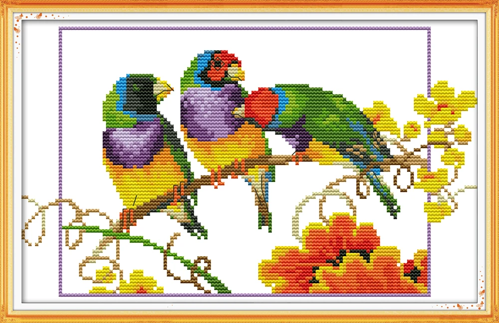 Three Parrots 2 cross stitch kit aida 14ct 11ct count print canvas cross stitches needlework embroidery DIY handmade
Three Parrots 2 cross stitch kit aida 14ct 11ct count print canvas cross stitches needlework embroidery DIY handmade
