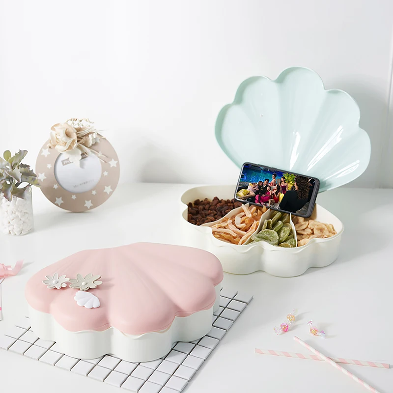 Shell Fruit Plate Plastic Fruit Plate Creative Gift Mobile Phone Shelf Dried Fruit Plate Snack Receiving Box Candy dish CL030511
Shell Fruit Plate Plastic Fruit Plate Creative Gift Mobile Phone Shelf Dried Fruit Plate Snack Receiving Box Candy dish CL030511