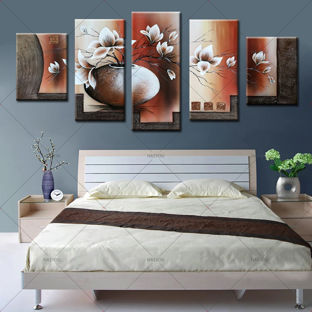 5 Piece Canvas Art Modern Printed Vintage Flower Oil Paintings Canvas Picture for Living Room Wall Decor Paintings No Frame
5 Piece Canvas Art Modern Printed Vintage Flower Oil Paintings Canvas Picture for Living Room Wall Decor Paintings No Frame