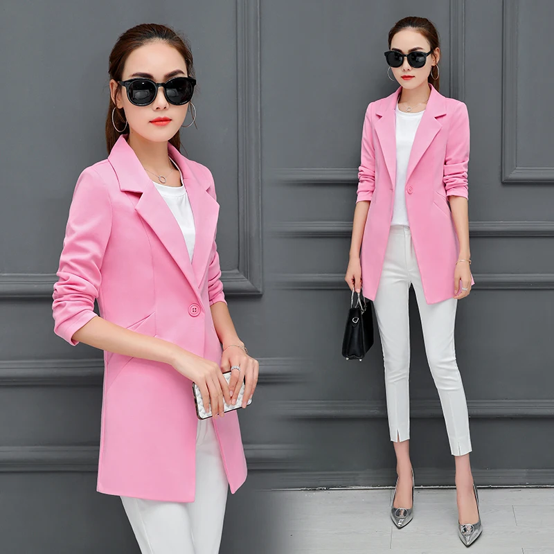 Wine Red Black Women Blazers And Jackets New Spring Autumn Fashion Single Button Blazer Femenino Ladies Blazer Female
Wine Red Black Women Blazers And Jackets New Spring Autumn Fashion Single Button Blazer Femenino Ladies Blazer Female