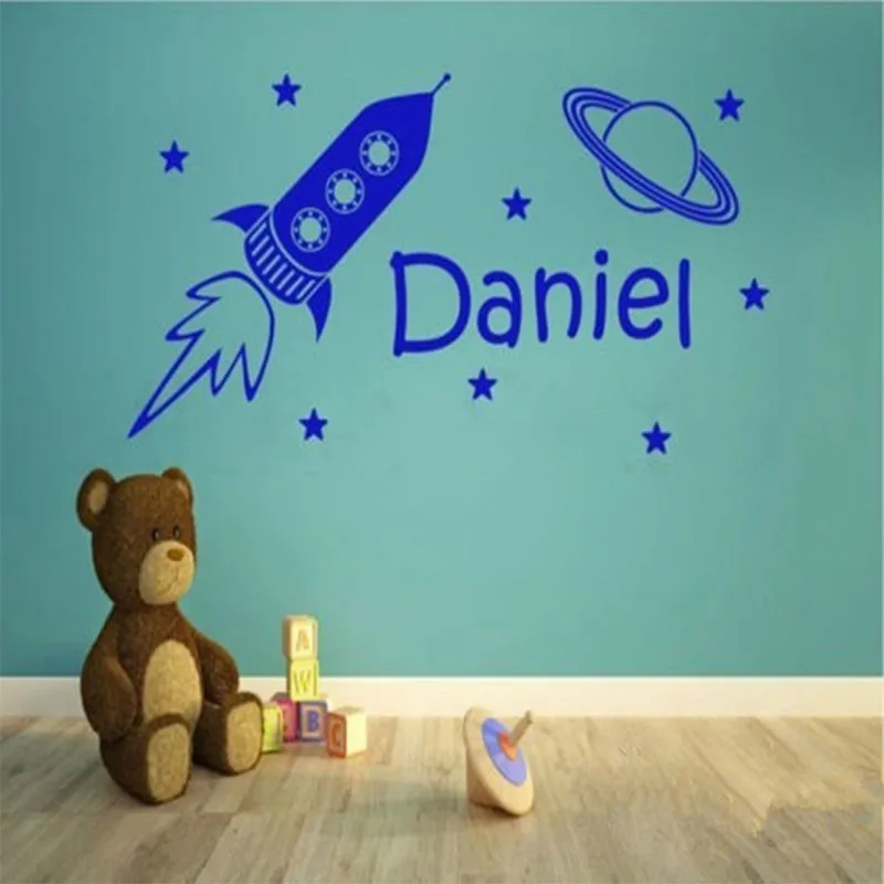 Space & Rocket Personalized Name Any Stars Wall Art Sticker Decoration Wall Decals Vinyl Stickers Home Decor, Kids Wall Stickers
Space & Rocket Personalized Name Any Stars Wall Art Sticker Decoration Wall Decals Vinyl Stickers Home Decor, Kids Wall Stickers