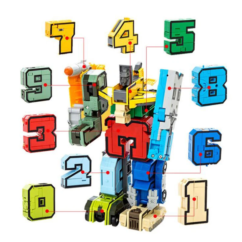 Magic Numbers Creative Blocks Educational Blocks Action Figure Transformation Robot Deformation English Letter Robot Toys
Magic Numbers Creative Blocks Educational Blocks Action Figure Transformation Robot Deformation English Letter Robot Toys