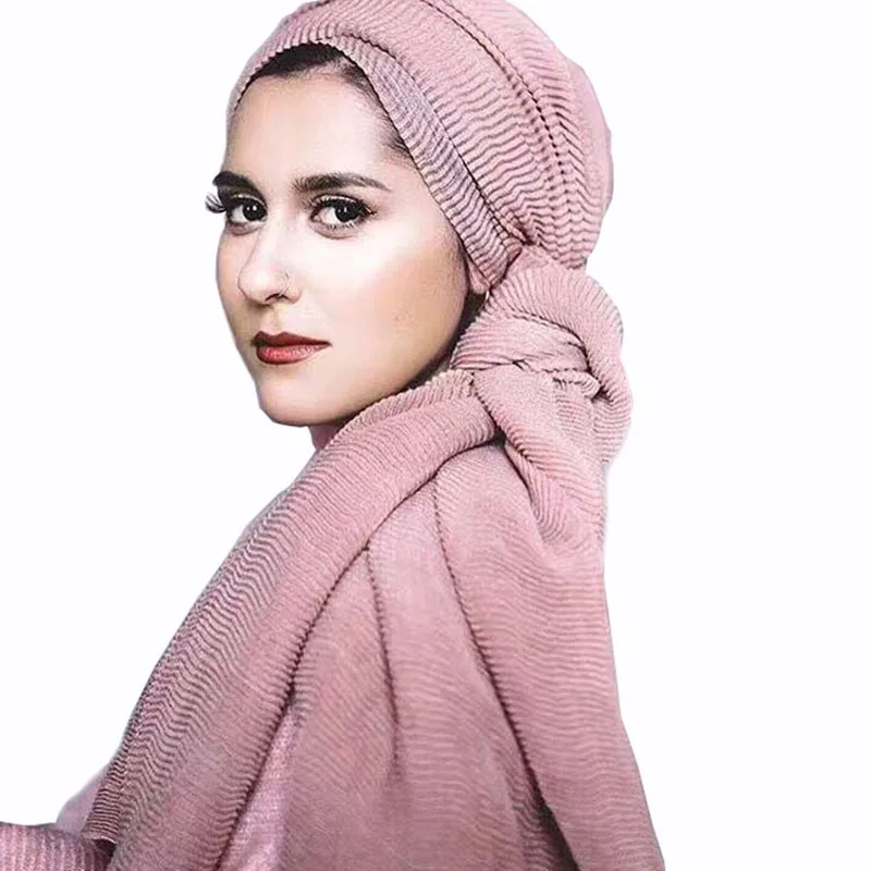 2019 Fashion Women Scarf Linen Cotton Soft Crinkle Pleated Hijab Scarf Muslim Head Wrap Long Shawl
2019 Fashion Women Scarf Linen Cotton Soft Crinkle Pleated Hijab Scarf Muslim Head Wrap Long Shawl