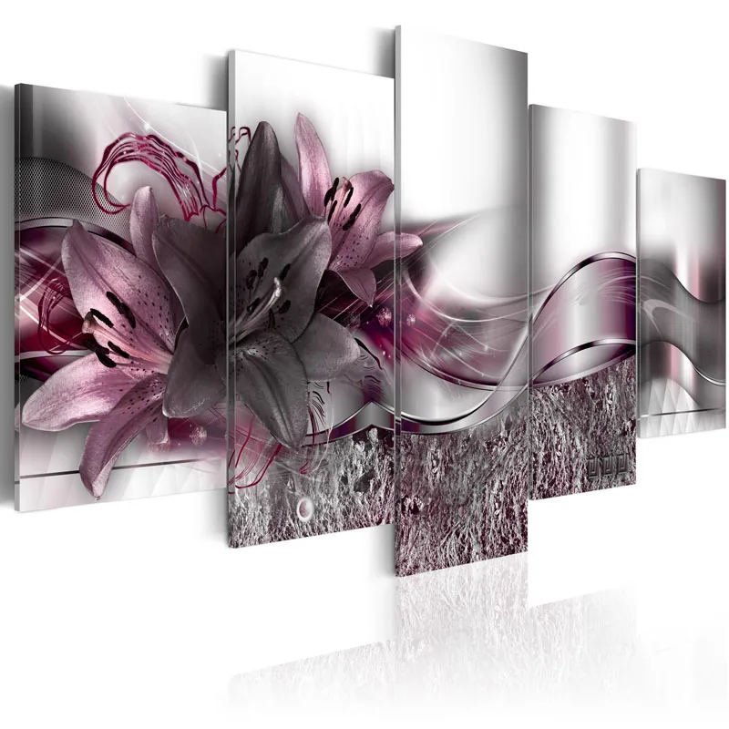 5 Pieces Printed Exquisite background purple lily flowers Painting Canvas Print Room decor print Picture Framed PJMT- (12)
5 Pieces Printed Exquisite background purple lily flowers Painting Canvas Print Room decor print Picture Framed PJMT- (12)