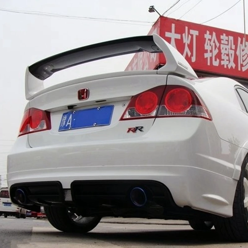 Для Honda Civic 2006 2011 спойлер высокого качества ABS Материал заднее крыло автомобиля
