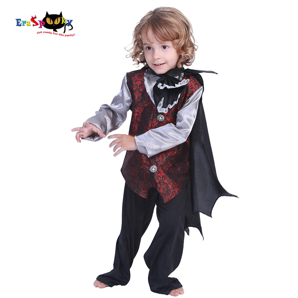 Eraspooky Black Vampire Dracula Cosplay Boys Halloween Costume for Kids Carnival Party Purim Outfit Cloak Fancy Dress
Eraspooky Black Vampire Dracula Cosplay Boys Halloween Costume for Kids Carnival Party Purim Outfit Cloak Fancy Dress