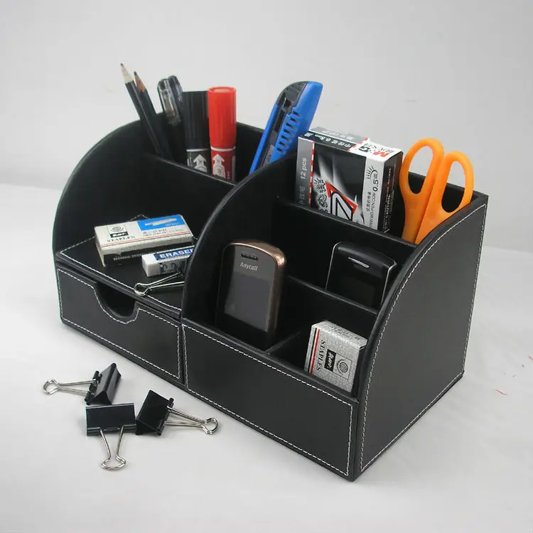 5-slot wood leather multi-function desk stationery organize pen pencil hoider storage case container black 201A
5-slot wood leather multi-function desk stationery organize pen pencil hoider storage case container black 201A