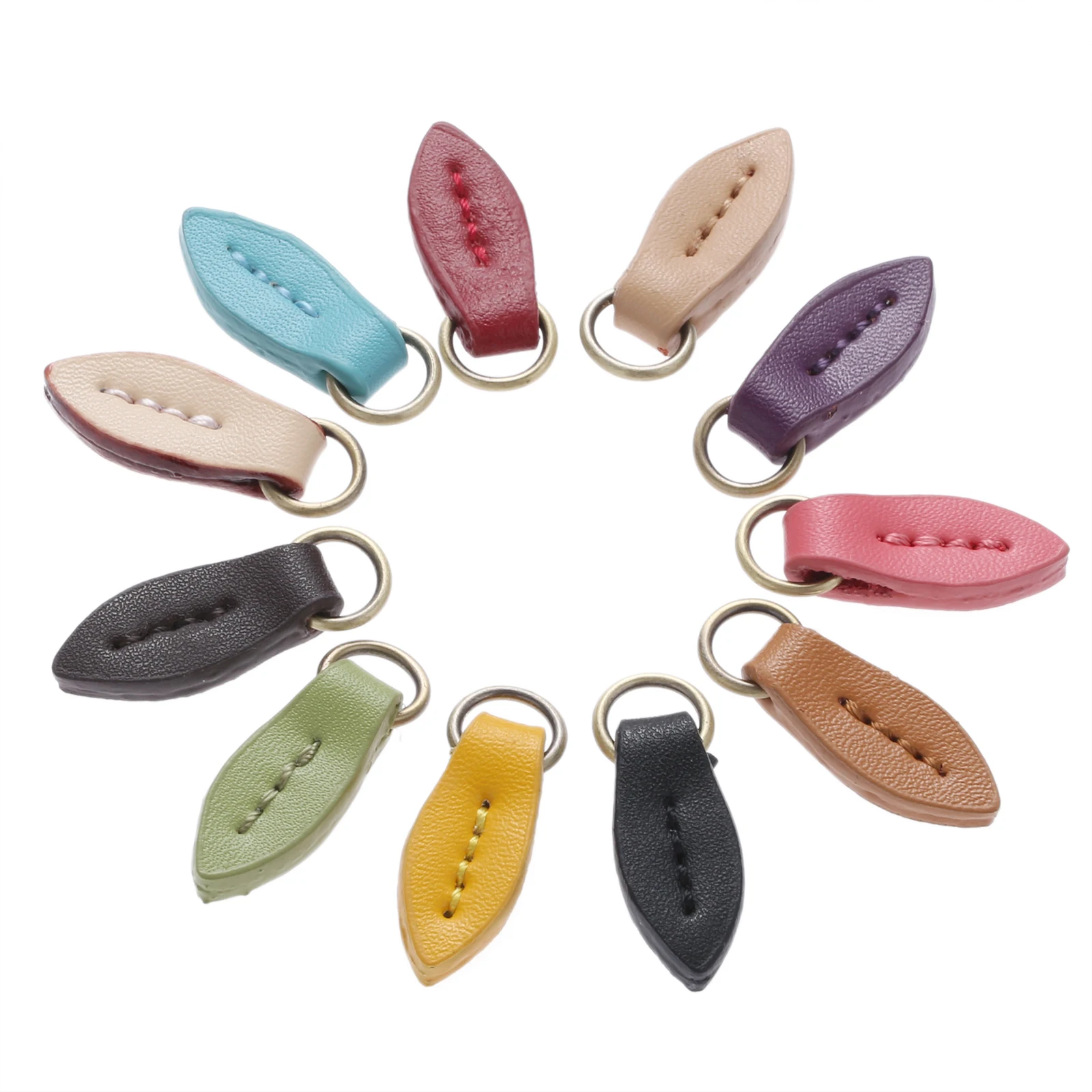 5Pcs Leather Zipper Sliders Pull Clothes O Ring Buckles Bag Shoes Zipper Puller Sliders Replacement for Sewing Crafts Fasteners
5Pcs Leather Zipper Sliders Pull Clothes O Ring Buckles Bag Shoes Zipper Puller Sliders Replacement for Sewing Crafts Fasteners