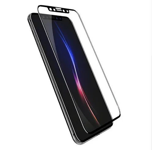 FEBIDEA закаленное стекло Защита для экрана iPhone X 3D полное покрытие с углеродным