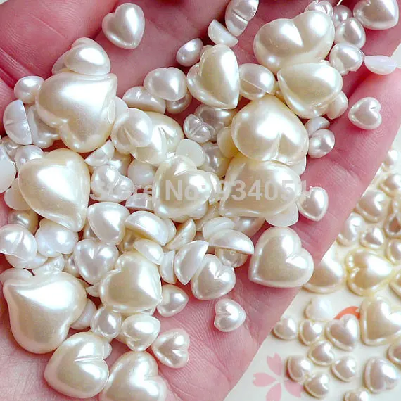 set of 500pcs Assorted mixed size Heart Pearl ivory Pealized Beads Flatback Cabochon 6-12mm for Garment accessories,DIY work
set of 500pcs Assorted mixed size Heart Pearl ivory Pealized Beads Flatback Cabochon 6-12mm for Garment accessories,DIY work