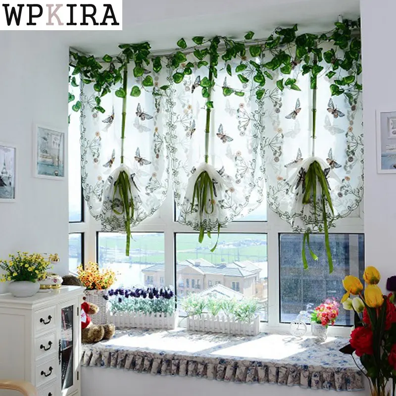 Butterfly Pastoral Tulle Window Roman Curtain Embroidered Sheer for Kitchen Living Room Bedroom Window Curtain Screening 242&C
Butterfly Pastoral Tulle Window Roman Curtain Embroidered Sheer for Kitchen Living Room Bedroom Window Curtain Screening 242&C