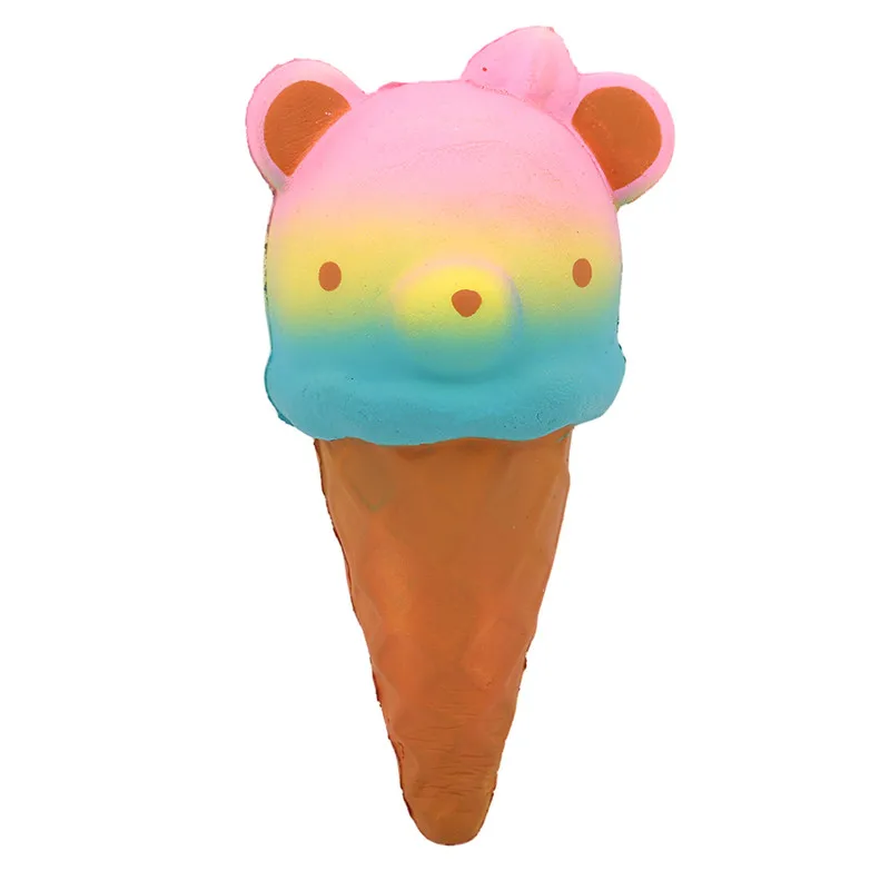 Kawaii Jumbo Пингвин Медведь Мороженое милый Squeeze медленно поднимающийся телефон