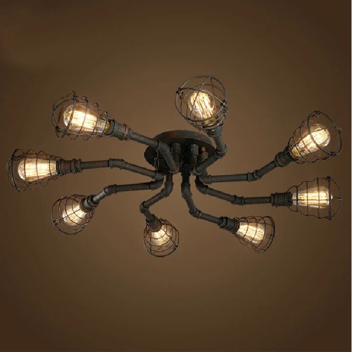 Loft Industrial Wind Creative Personality Restaurants Sitting Room Bedroom Passageway Bars, Wrought Iron Lamp
Loft Industrial Wind Creative Personality Restaurants Sitting Room Bedroom Passageway Bars, Wrought Iron Lamp