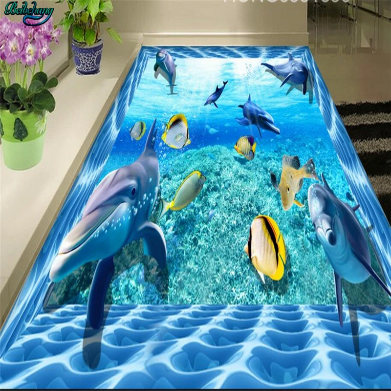 beibehang Large custom flooring underwater world 3D dolphin three - dimensional painting home decoration
beibehang Large custom flooring underwater world 3D dolphin three - dimensional painting home decoration