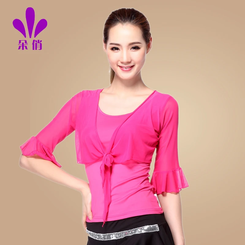 Lady Square Dance Clothing Women New Latin Dancing Shirt Half Sleeve Female Rumba Samba Dancing Suit Costumes B4290
Lady Square Dance Clothing Women New Latin Dancing Shirt Half Sleeve Female Rumba Samba Dancing Suit Costumes B4290