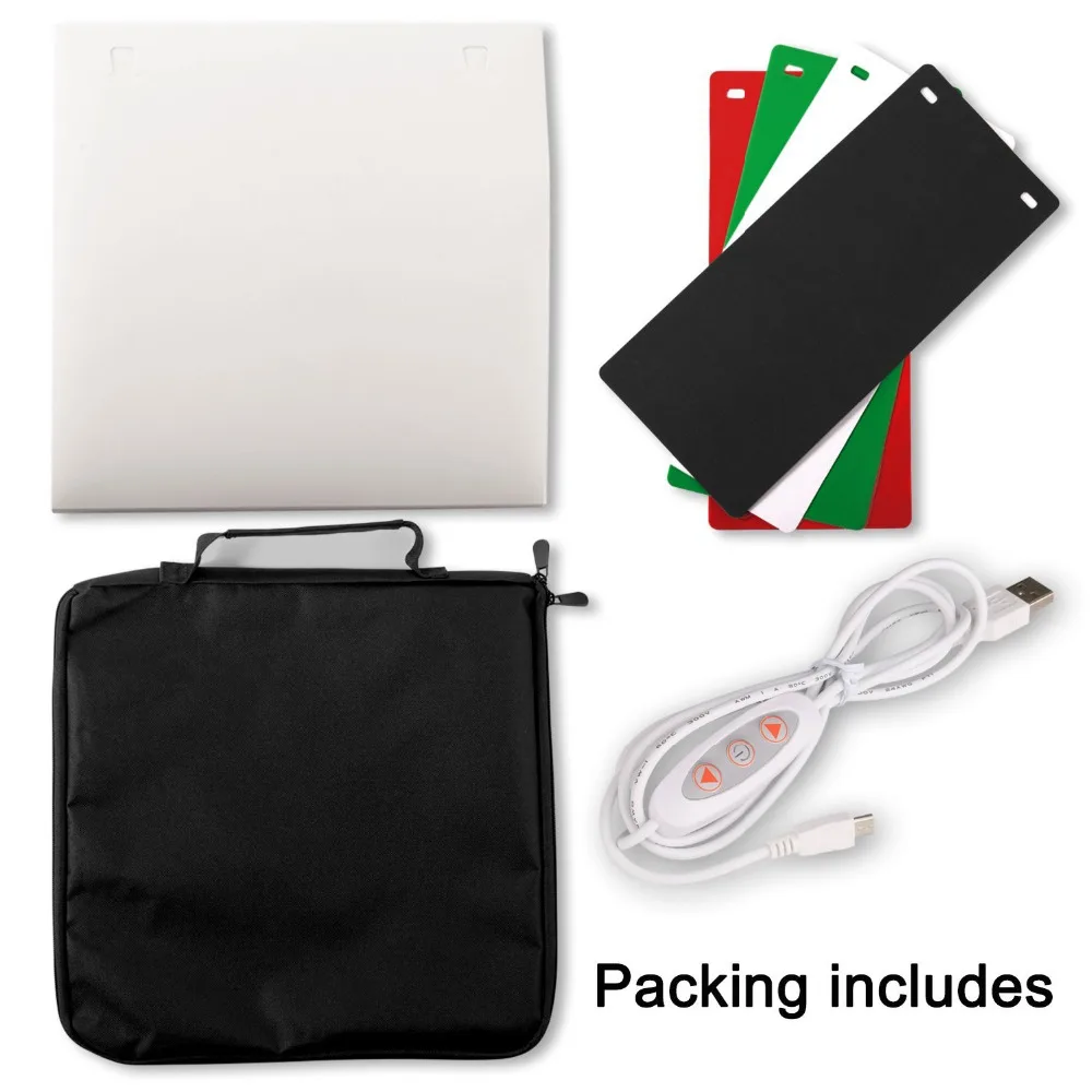 2 LED Folding Lightbox 40*40 Portable Photography Photo Studio Softbox Adjustable Brightness Light Box For DSLR Camera
2 LED Folding Lightbox 40*40 Portable Photography Photo Studio Softbox Adjustable Brightness Light Box For DSLR Camera
