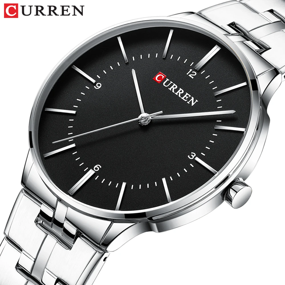 Top Luxury Brand CURREN Hot Sale Men Watch Classic Business Silver Black Quartz Watch Fashion Waterproof Men Watch Relogio
Top Luxury Brand CURREN Hot Sale Men Watch Classic Business Silver Black Quartz Watch Fashion Waterproof Men Watch Relogio