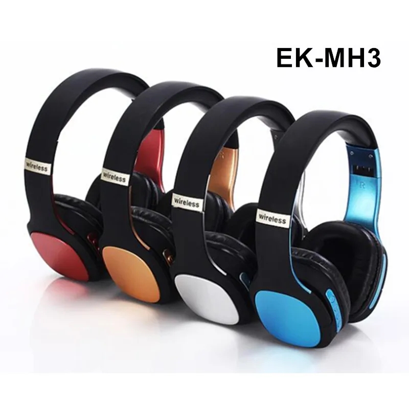 1 шт. Беспроводной Bluetooth Портативный гарнитура складные наушники EK MH3 сабвуфер