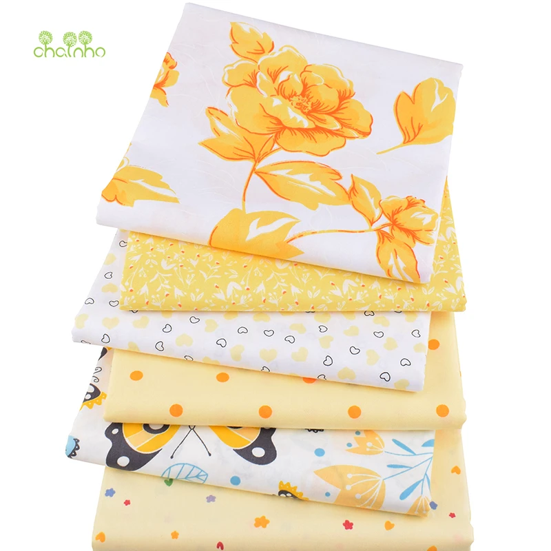 Chainho,Yellow Floral Series,Printed Twill Cotton Fabric,Patchwork Cloth,DIY Sewing&Quilting Material For Baby &Child,Half Meter
Chainho,Yellow Floral Series,Printed Twill Cotton Fabric,Patchwork Cloth,DIY Sewing&Quilting Material For Baby &Child,Half Meter