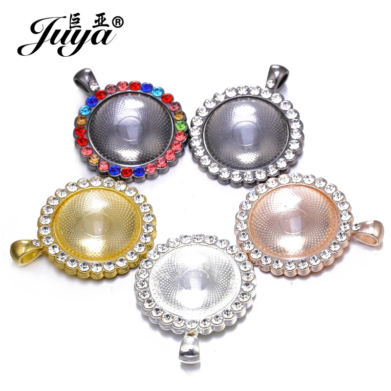 3pcs/lot 25mm Cabochon Colorful CZ Zircon Pendant Cabochon Base Setting Charm For DIY Jewelry Making Necklace Crafts Accessories
3pcs/lot 25mm Cabochon Colorful CZ Zircon Pendant Cabochon Base Setting Charm For DIY Jewelry Making Necklace Crafts Accessories