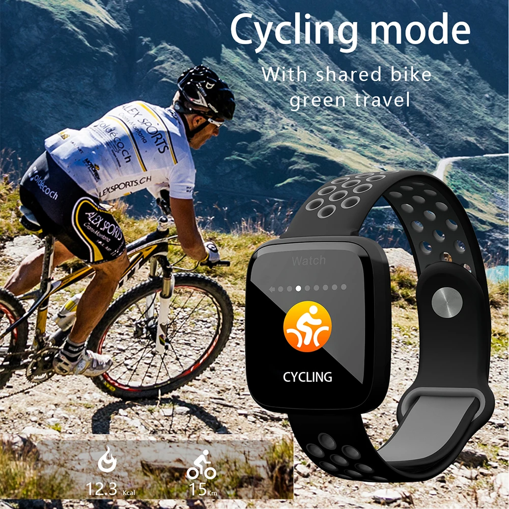 SCELTECH F15 Smart Watch Blood Pressure Heart Rate Monitor Bracelet IP67 Waterproof Activity Tracker Smartwatch Remote Control |