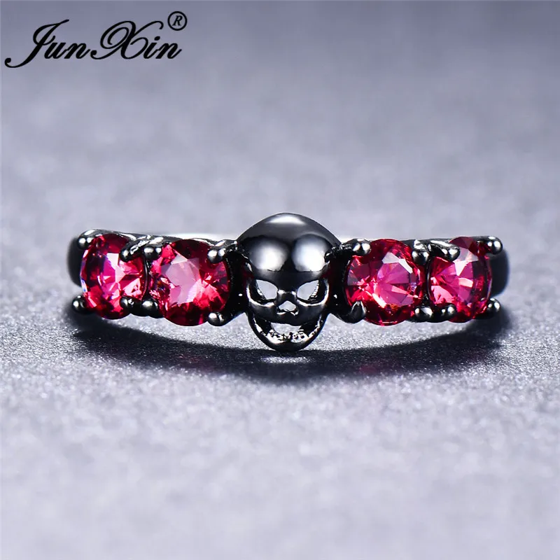 Punk Female Skull Rings For Women Vintage Black Gold Green Rose Red Zircon Stone Ring Fashion Wedding Jewelry
Punk Female Skull Rings For Women Vintage Black Gold Green Rose Red Zircon Stone Ring Fashion Wedding Jewelry
