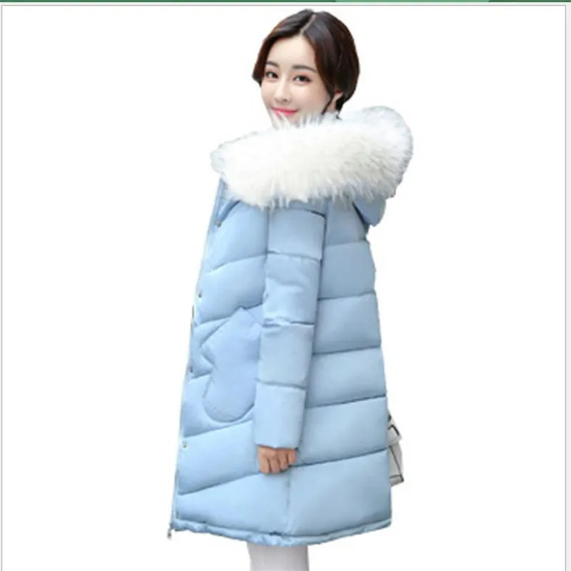 2019 New Classic Women Winter Jackets Hooded Fur Collar Medium-Long Warm Thicken Cotton-Padded Casual Winter Jackets Mujer Q1068
2019 New Classic Women Winter Jackets Hooded Fur Collar Medium-Long Warm Thicken Cotton-Padded Casual Winter Jackets Mujer Q1068
