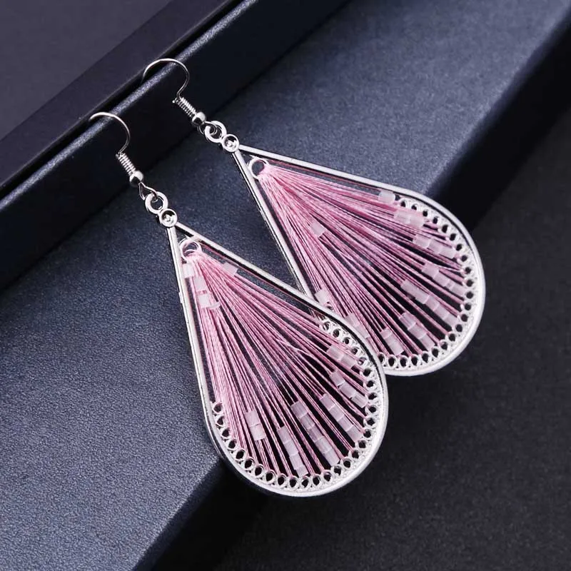 High Quality Fashion Silk Drop Earrings Silver color Leaves Dangle Earings Woman Jewelry Trinket Girls Party Gift Aretes Brincos
High Quality Fashion Silk Drop Earrings Silver color Leaves Dangle Earings Woman Jewelry Trinket Girls Party Gift Aretes Brincos
