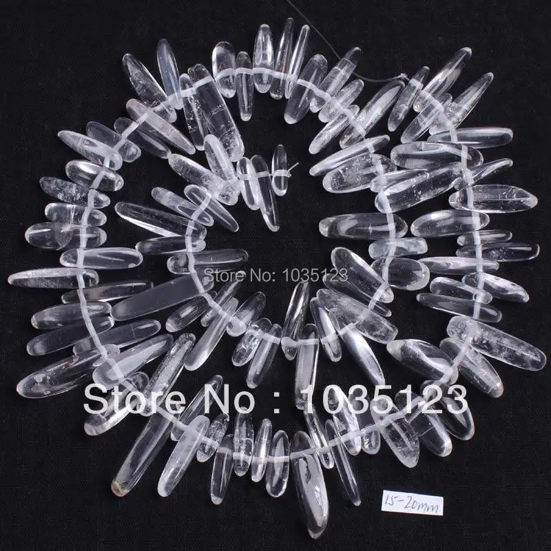 15-20mm Natural Rock Crystal Quartzs Stick Shape Loose Beads Strand 15" DIY Jewelry Making w58
15-20mm Natural Rock Crystal Quartzs Stick Shape Loose Beads Strand 15" DIY Jewelry Making w58