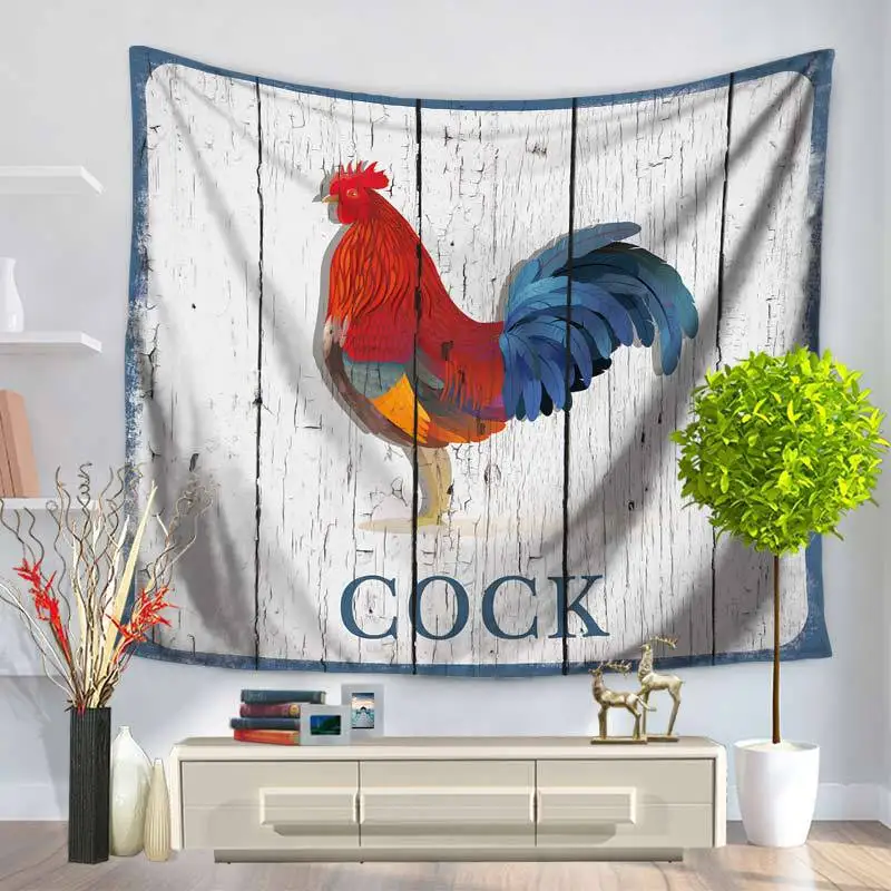 Home Decorative Wall Hanging Carpet Tapestry 130x150cm Rectangle Bedspread Retro Cock Painting Pattern GT1124
Home Decorative Wall Hanging Carpet Tapestry 130x150cm Rectangle Bedspread Retro Cock Painting Pattern GT1124