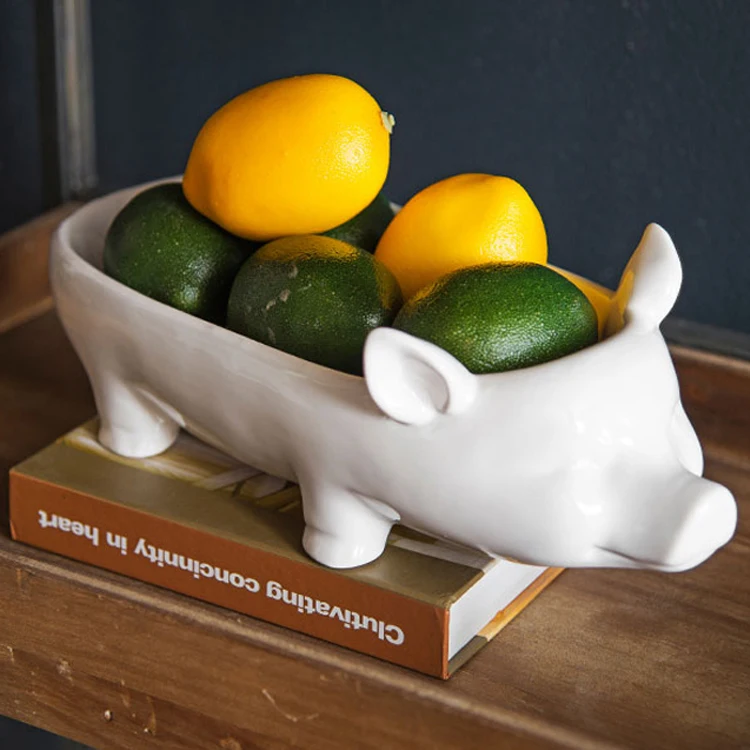 white ceramic piggy dried fruit Candy Storage dish Dessert Snack fruit plate home decor wedding decoration parlor pig figurines
white ceramic piggy dried fruit Candy Storage dish Dessert Snack fruit plate home decor wedding decoration parlor pig figurines