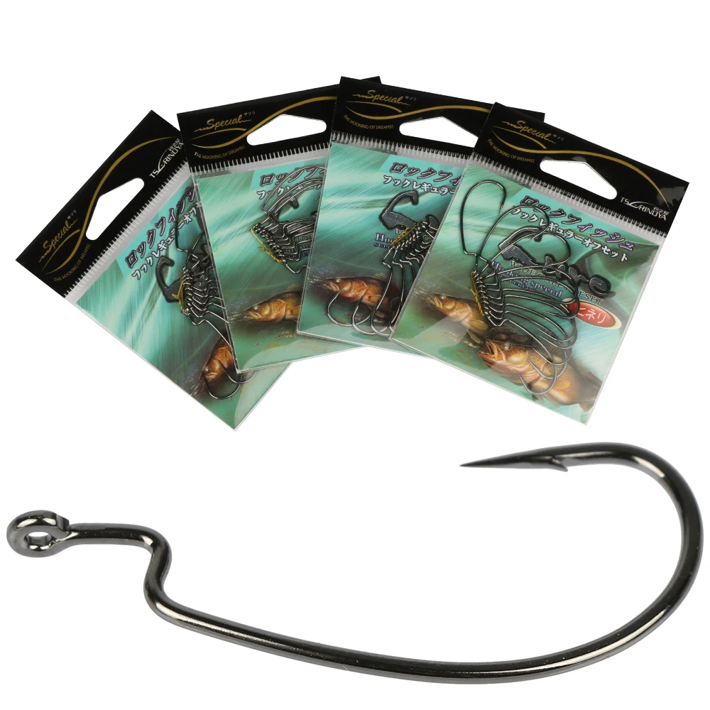 Tsurinoya 40 Piece/lot Offset Worm Hooks Jig Circle Fishing Hooks Wide Gap High Carbon Steel for Saltwater Fishing
Tsurinoya 40 Piece/lot Offset Worm Hooks Jig Circle Fishing Hooks Wide Gap High Carbon Steel for Saltwater Fishing