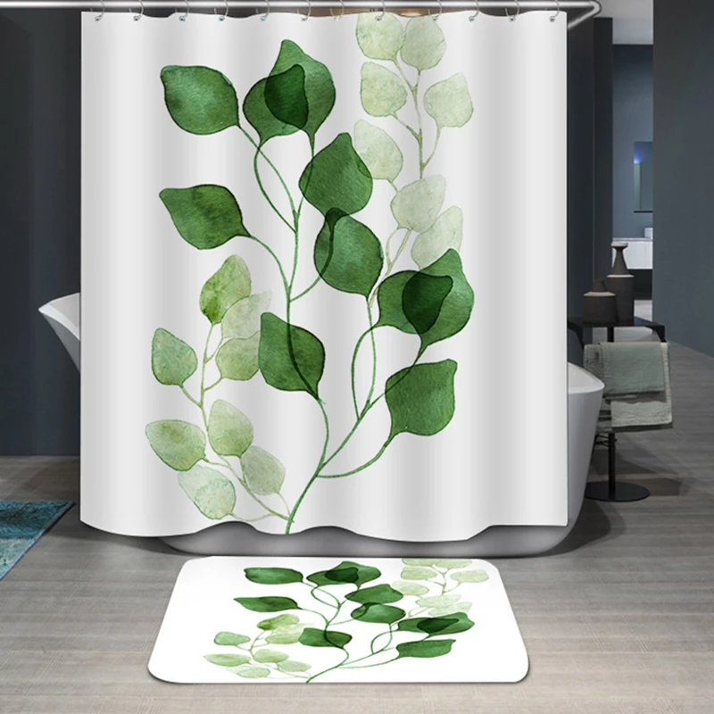 Green Leaf Printed Shower Curtain Nordic Plant Bathroom Curtain High Quality Waterproof rideau de douche New cortina ducha
Green Leaf Printed Shower Curtain Nordic Plant Bathroom Curtain High Quality Waterproof rideau de douche New cortina ducha
