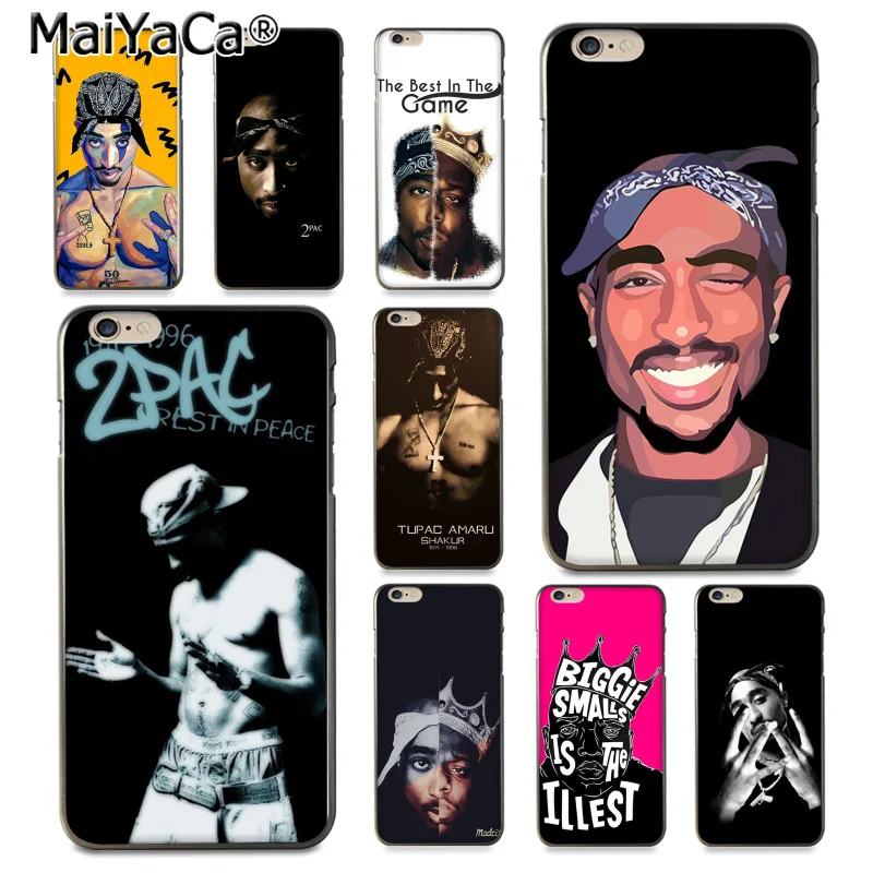 MaiYaCa 2pac Tupac и Biggie красивые мягкие Аксессуары для телефона чехол iPhone 8 7 6 6S Plus X 10 5 5S SE