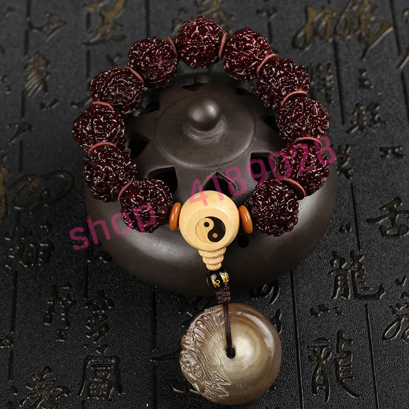 Jingang Bodhi jade is full of meat 5 five rings single circle beads hand string, natural material craft accessories.
Jingang Bodhi jade is full of meat 5 five rings single circle beads hand string, natural material craft accessories.